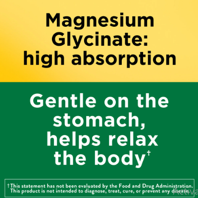 Glycinato de Magnesio Marca Nature Made