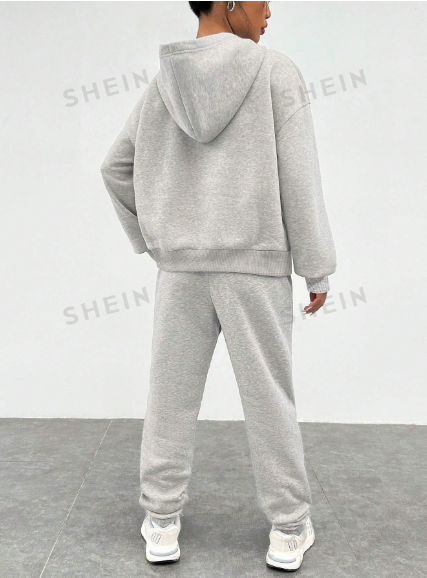 conjunto capucha y sudadera de shein