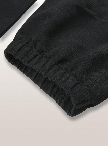 Pantalón casual de pierna recta tipo cargo con cordón y bolsillos para niños adolescentes