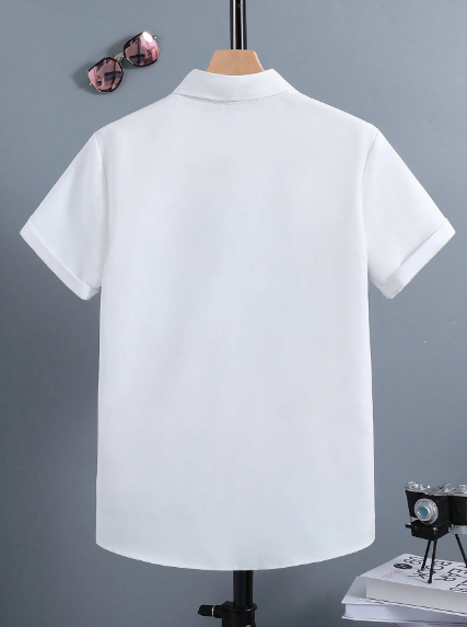 Camisa manga corta con bloques de colores para adolescente