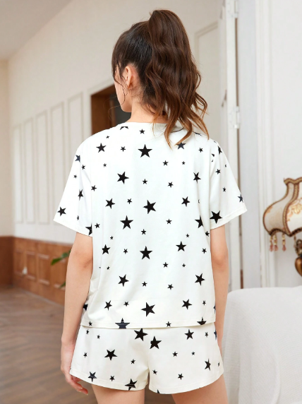 Pijama estampada estrellas para jovencitas