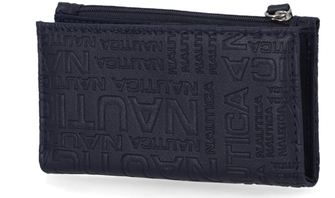 Billetera Nautica para mujer con bLoqueo RFID colo negra
