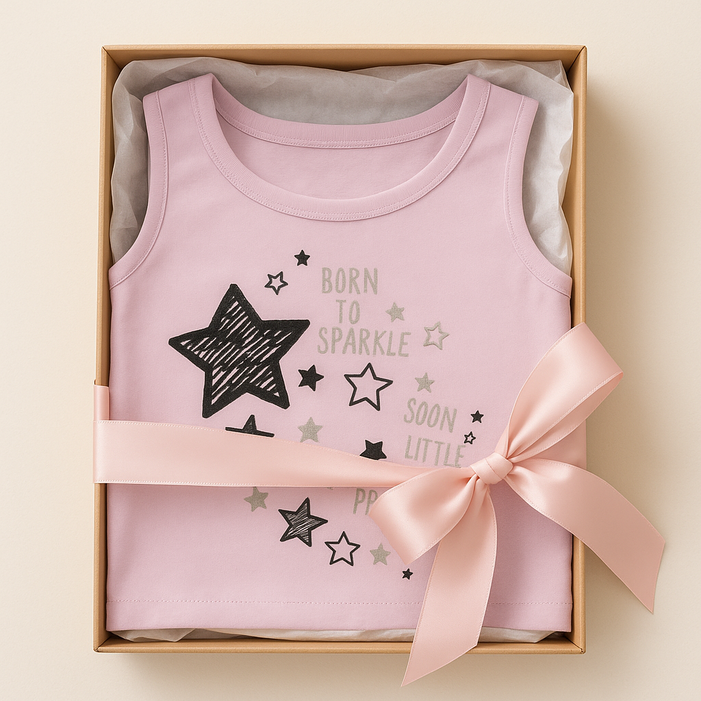 Camiseta sin mangas para niña estampada marca losan lila