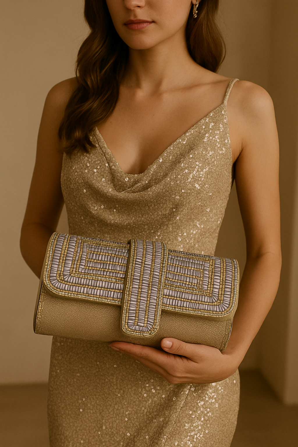 Cartera de Mano para mujer de Fiesta con brillo