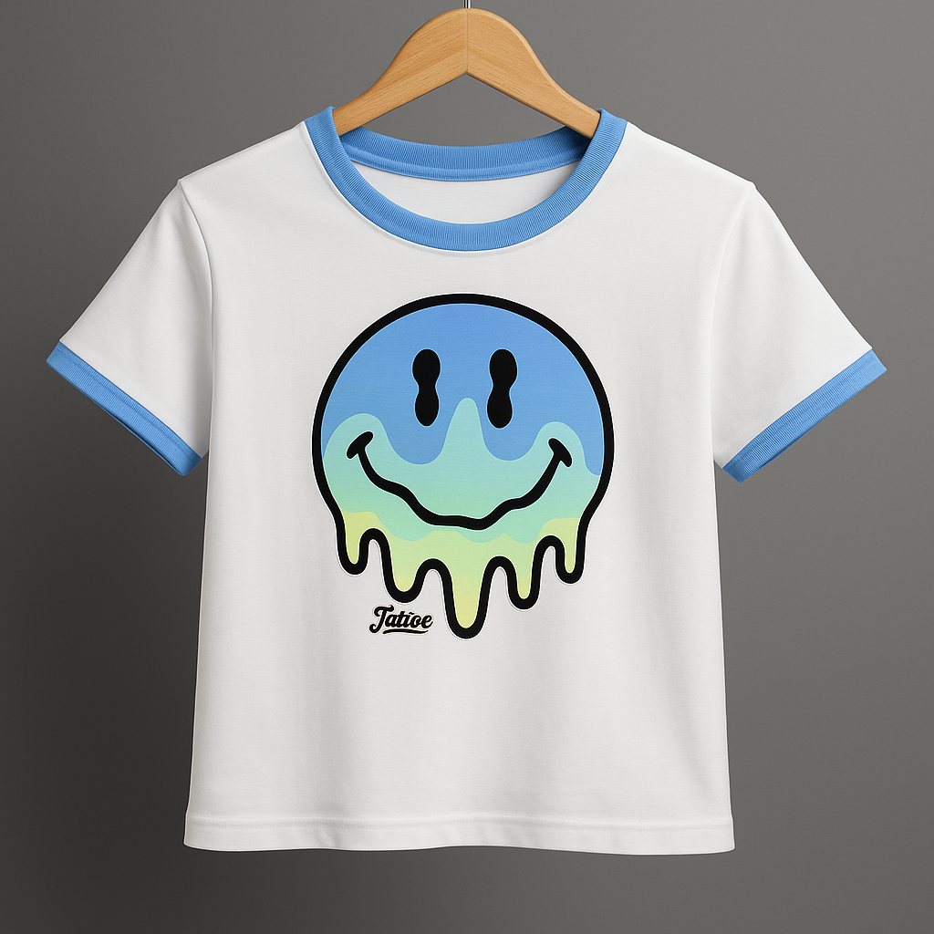 Camiseta estampado smile marca justice para niña