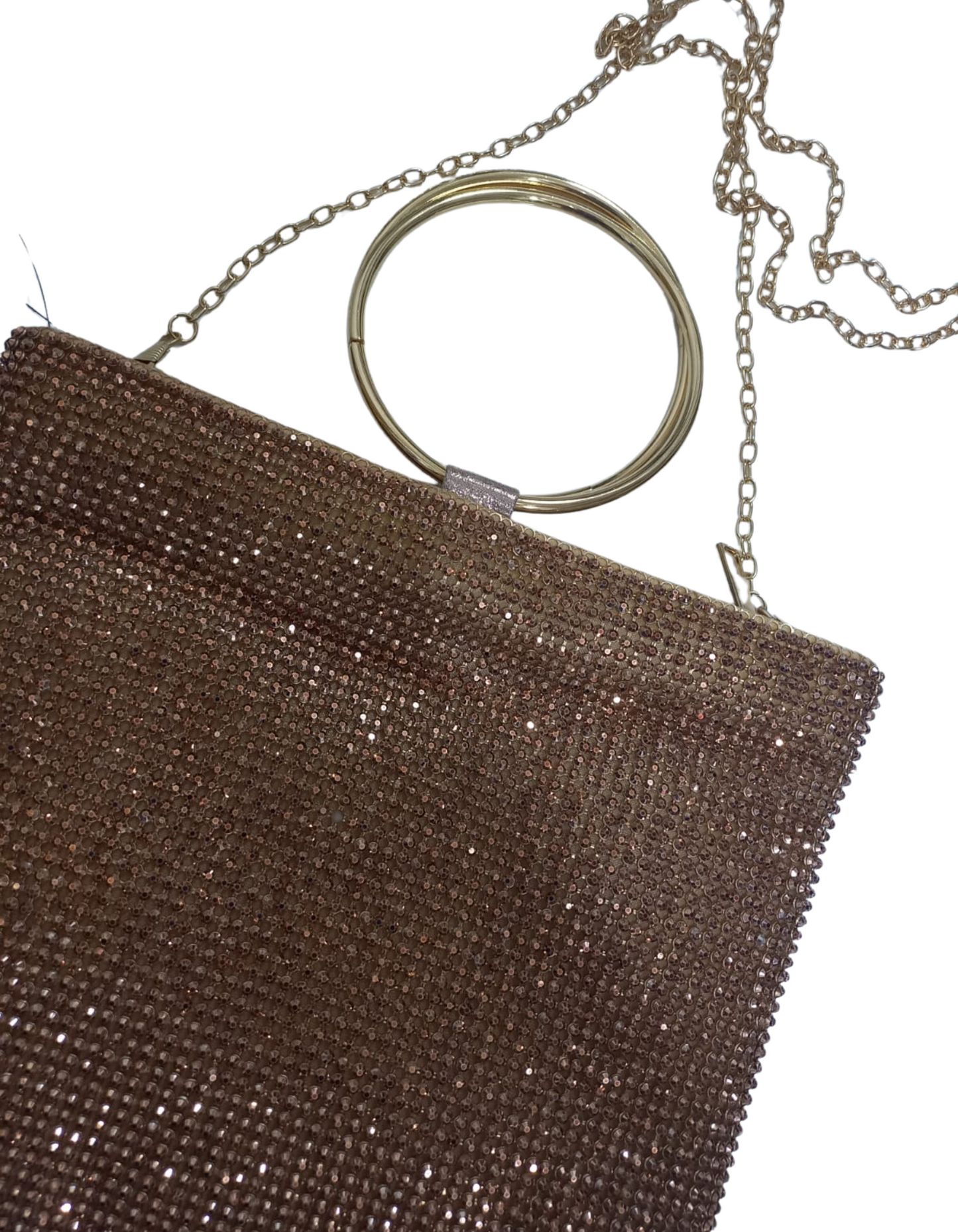 Cartera de Mano y manos libres brillante para fiesta