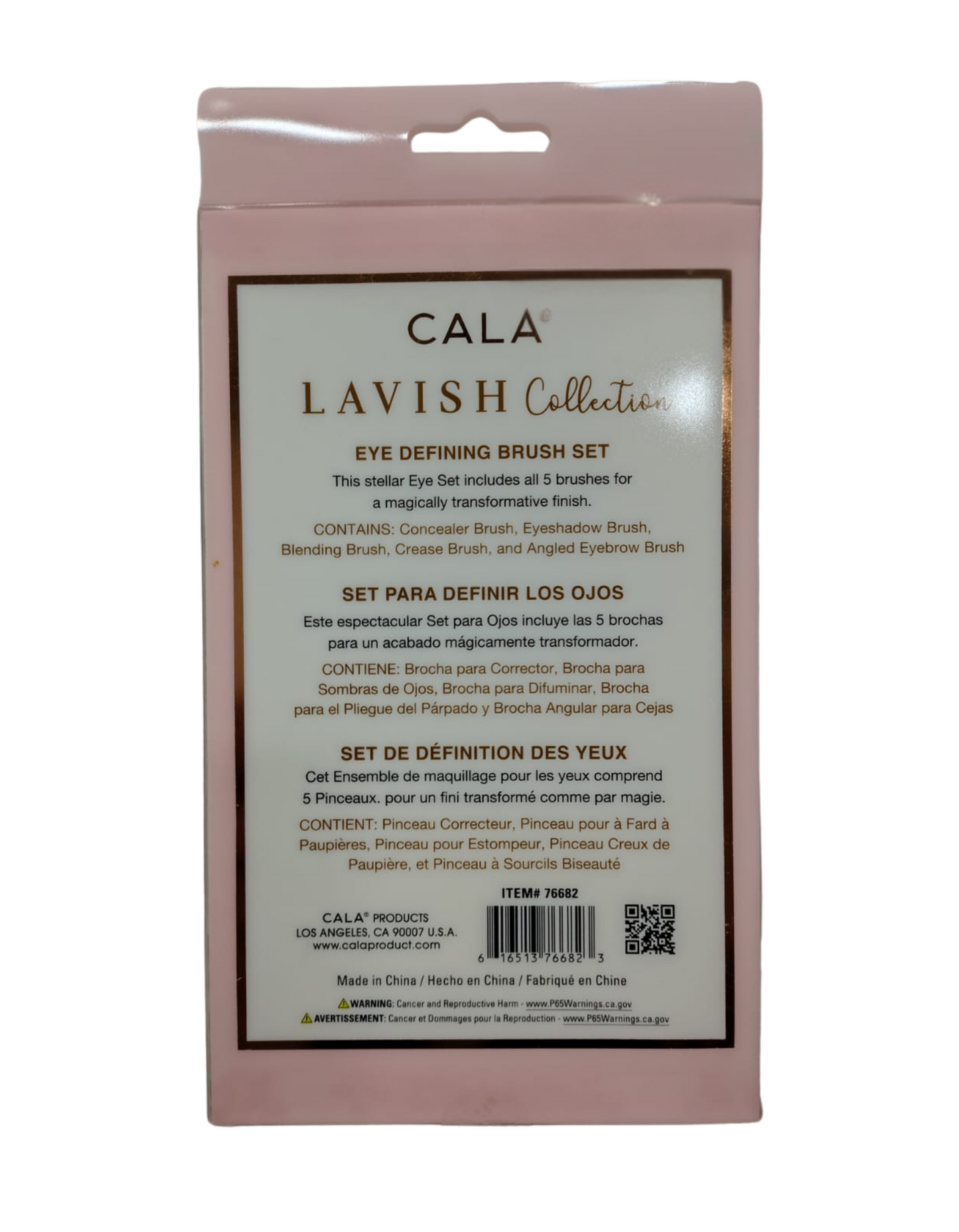 Set de Brochas para Ojos CALA Lavish Collection – 5 Piezas