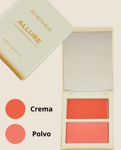 Rubor en Duo ALLURE Crema y polvo compacto Atenea