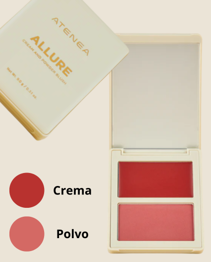 Rubor en Duo ALLURE Crema y polvo compacto Atenea