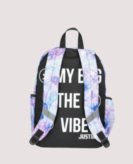 Morral Tie dye Justice Set con lonchera y Termo para jovencitas