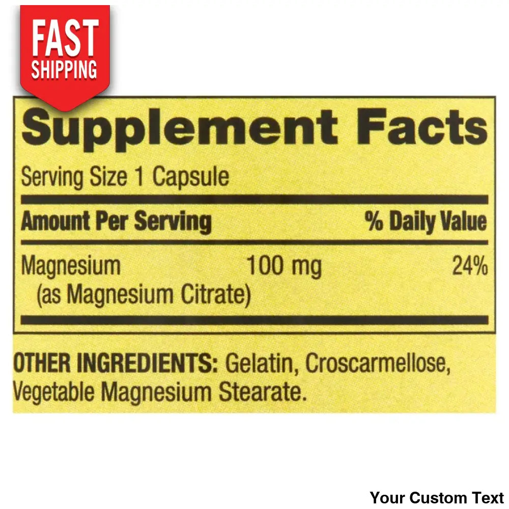 Citrato De Magnesio Marca Spring Valley Suplementos Y Vitaminas