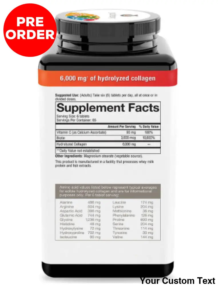 Colageno Avanzado mas Biotina Marca Youtheory 390 Pastillas Suplementos y Vitaminas