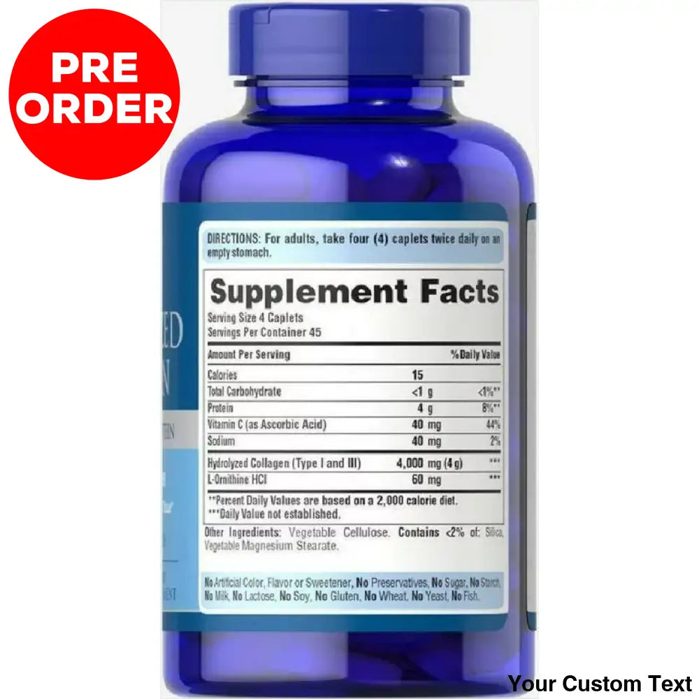 Colageno Hidrolizado Suplemento Marca Puritans Suplementos Y Vitaminas