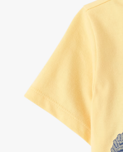 Camiseta estampada amarilla tractor marca Childrens Place