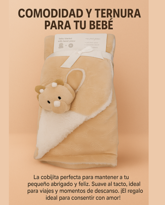 Manta de Bebé con Almohada de Viaje marca Cuddle Time