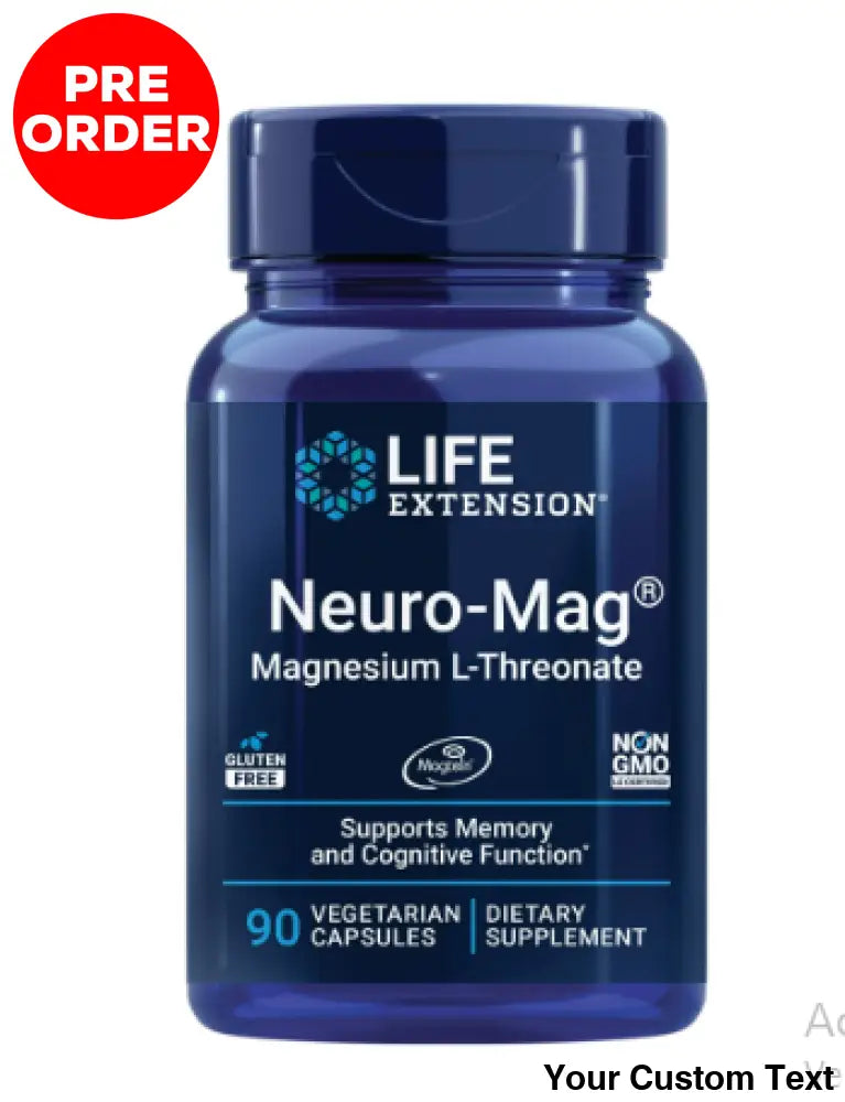 L-threonato de Magnesio marca Life Extension x 90 Pastillas 90 Capsulas Suplementos y Vitaminas
