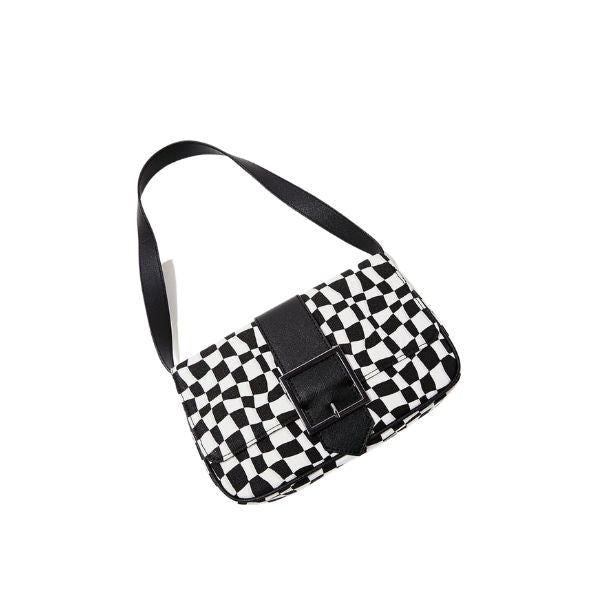 Cartera estampado cuadros