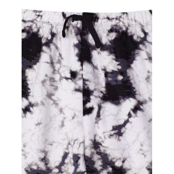 Pijama niña estampado tie die negra