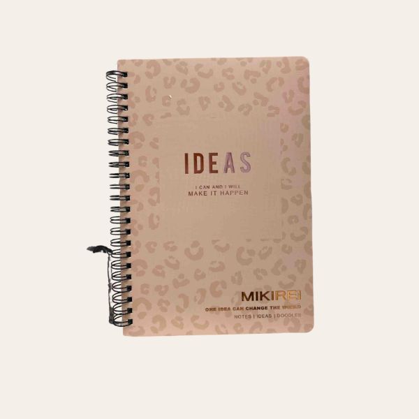 Cuaderno argollado con estampados varios
