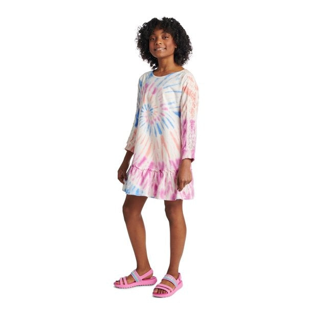 Vestido para niña estampado tie die marca Justice