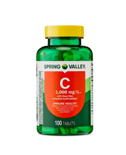 Vitamina C 1000  mg Marca  spring valley x 100 pastillas