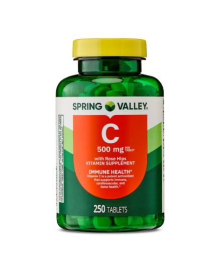 Vitamina C 500 mg  spring valley x 250 pastillas