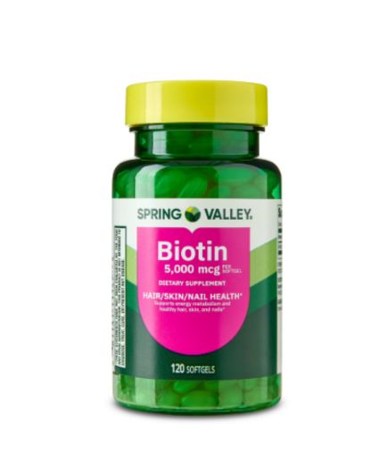 Biotina 5000 mcg Spirng valley 120 pastillas