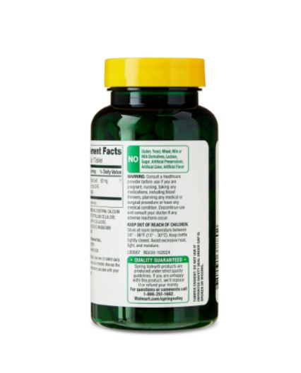 Ginkgo Biloba 60 mg x 240 Tabletas marca Spring Valley