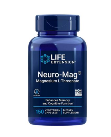L-threonato de Magnesio marca Life Extension x 90 Pastillas