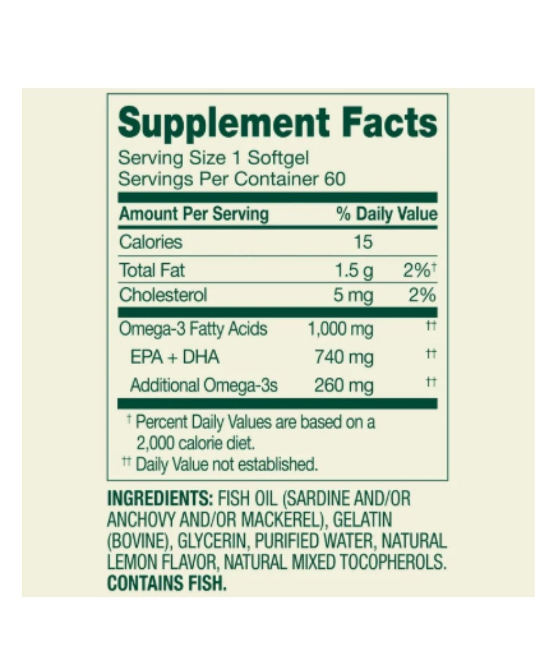 Omega 3 de 1000 mg Spring Valley