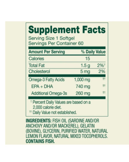 Omega 3 de 1000 mg Spring Valley