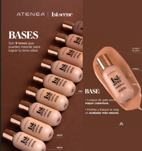 Base de Maquillaje Liquida 1ST Scene Atenea