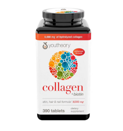 Colágeno + biotina con peptidos marca Youtheory