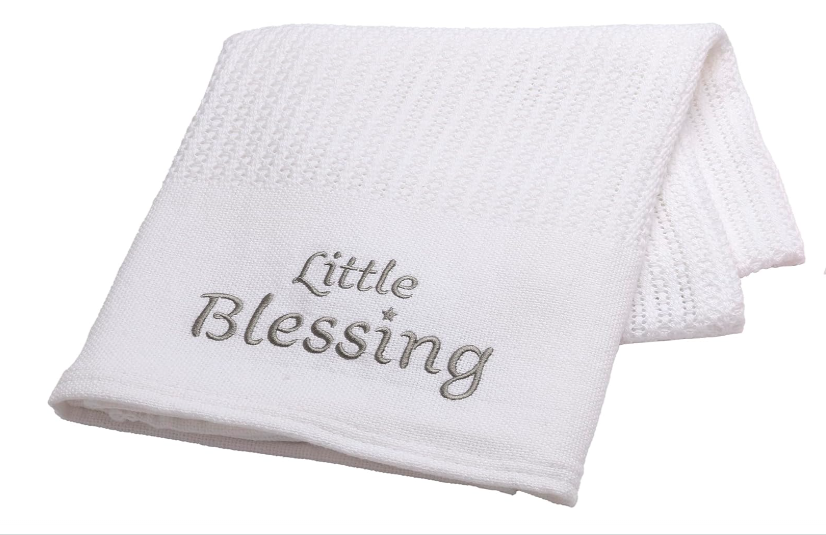 Sabanita de punto en Algodón para bebe con Bordado Unisex