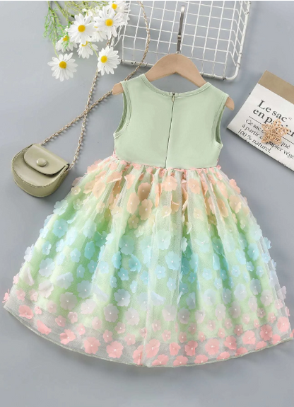 vestido de niña de shein con apliques
