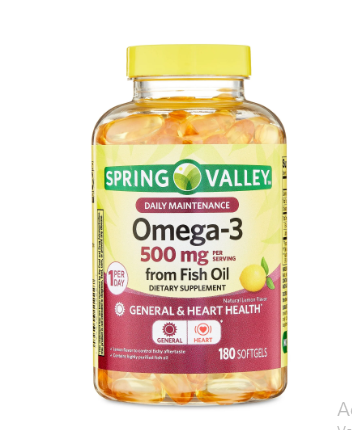 Omega 3 500 mg Spring Valley x 180 pastillas
