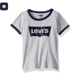 Camiseta marca Levis para niño color gris