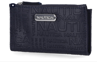 Billetera Nautica para mujer con bLoqueo RFID colo negra
