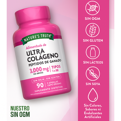 Colageno hidrolyzado + Vitamina C marca Nature´s Truth