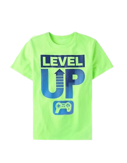Camiseta estampada Gamer Marca  Childrens place Neón