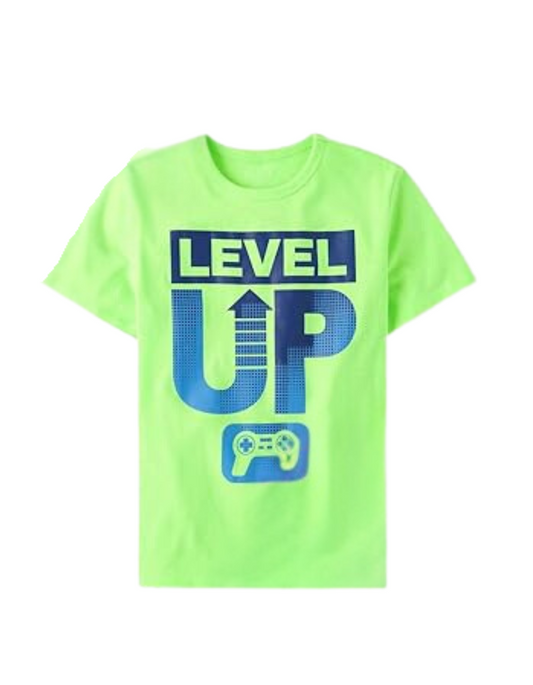 Camiseta estampada Gamer Marca  Childrens place Neón