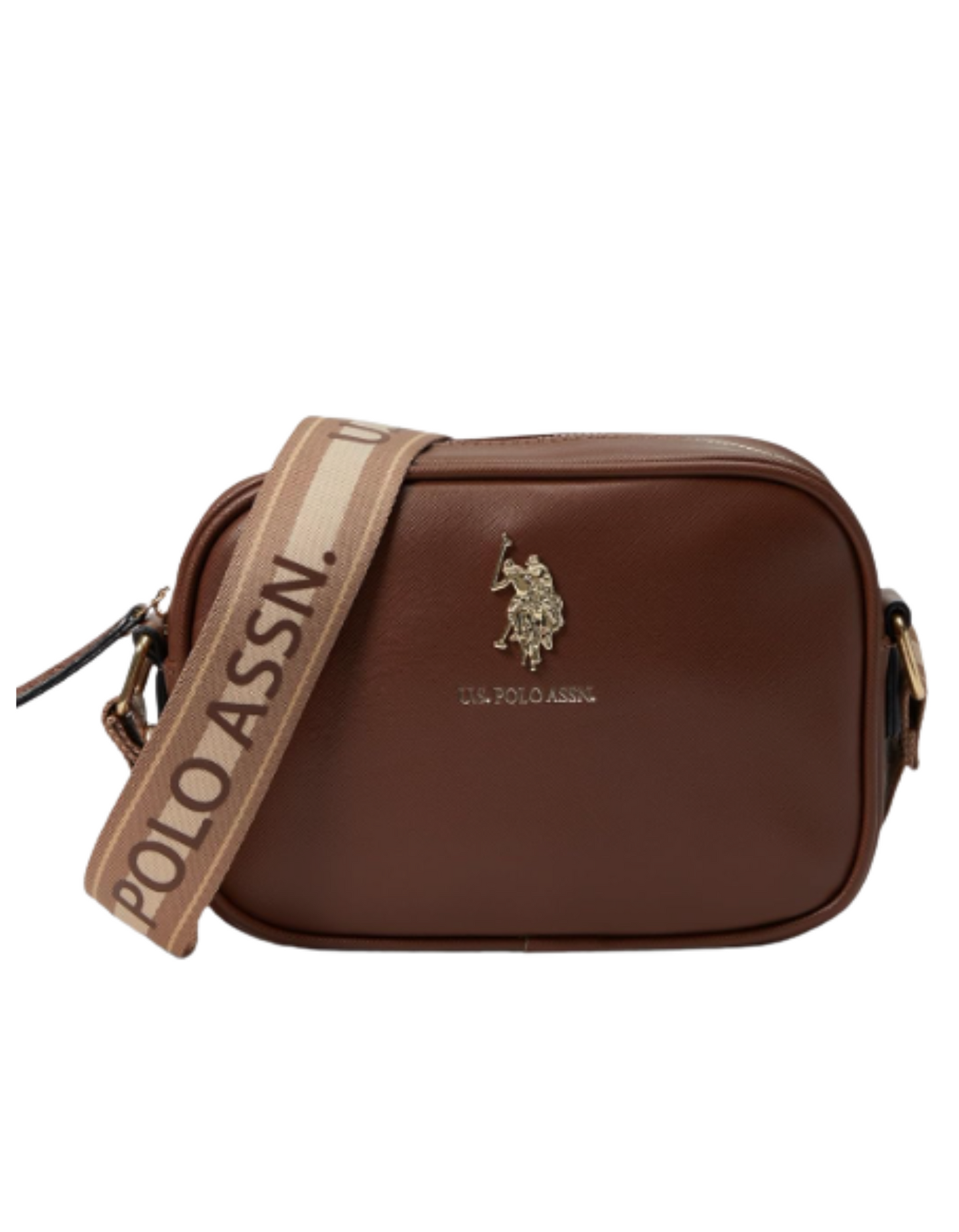 Cartera Manos libres DHM marca U.S Polo Assn color Cafe