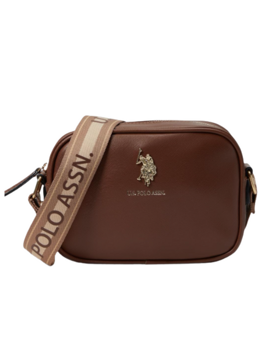Cartera Manos libres DHM marca U.S Polo Assn color Cafe