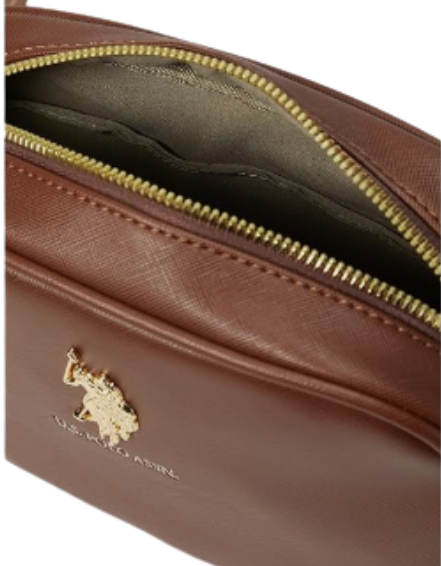 Cartera Manos libres DHM marca U.S Polo Assn color Cafe