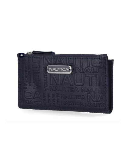 Billetera Nautica para mujer con bLoqueo RFID colo negra