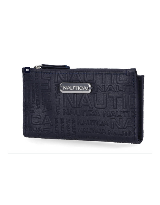 Billetera Nautica para mujer con bLoqueo RFID colo negra