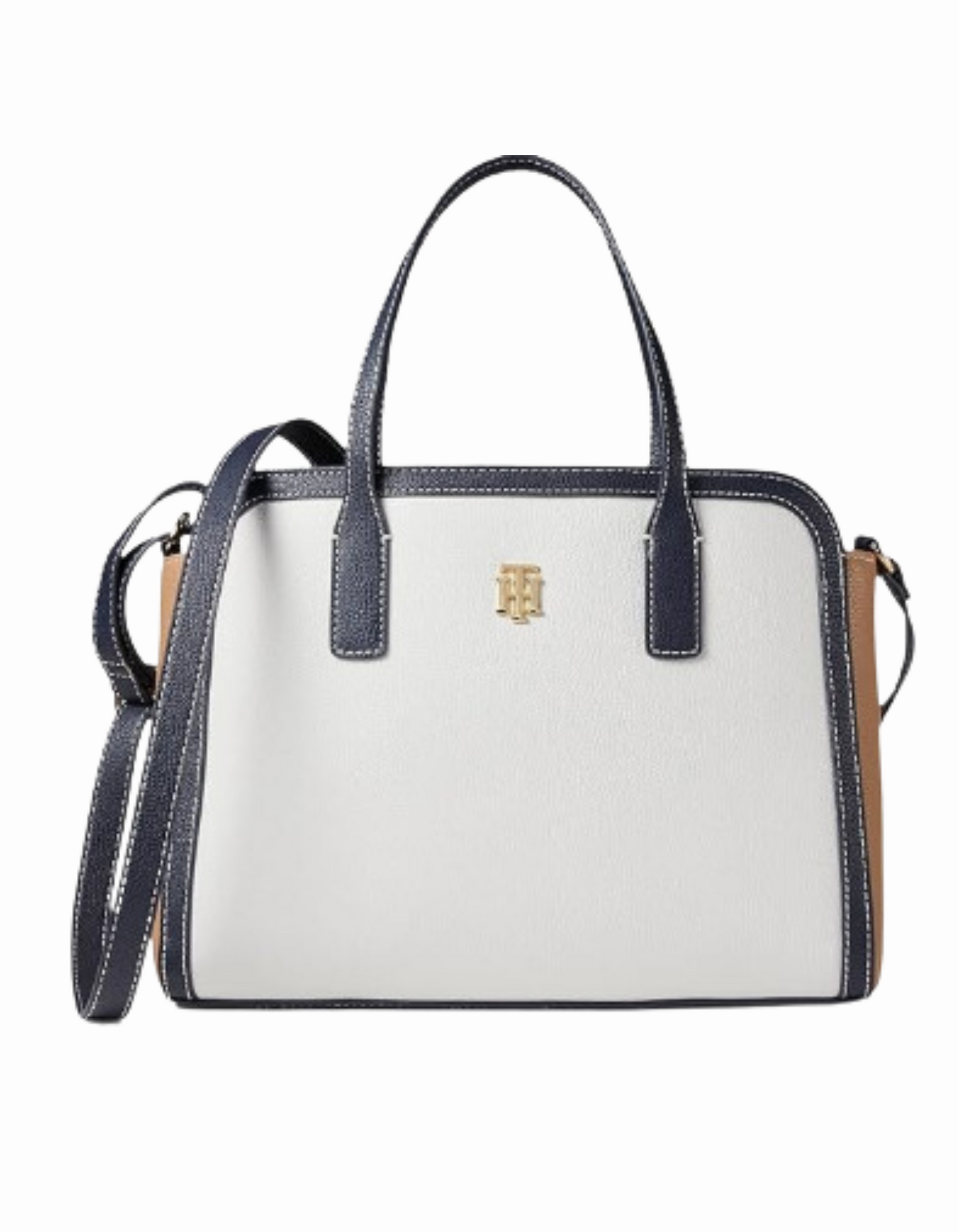 Cartera Tommy Hilfiger Liv II Marron Tommy Navy Blanca