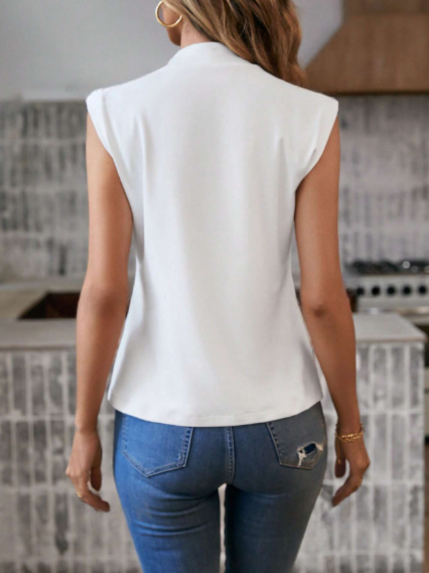 Camiseta Manga Corta cuello Alto para mujer