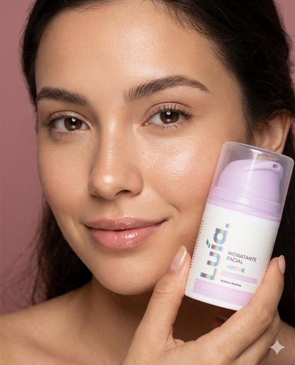 Hidratante facial de noche con ceramidas Lula