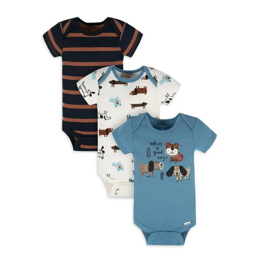 Set Bodies Niño Marca Gerber x 3 Unidades.